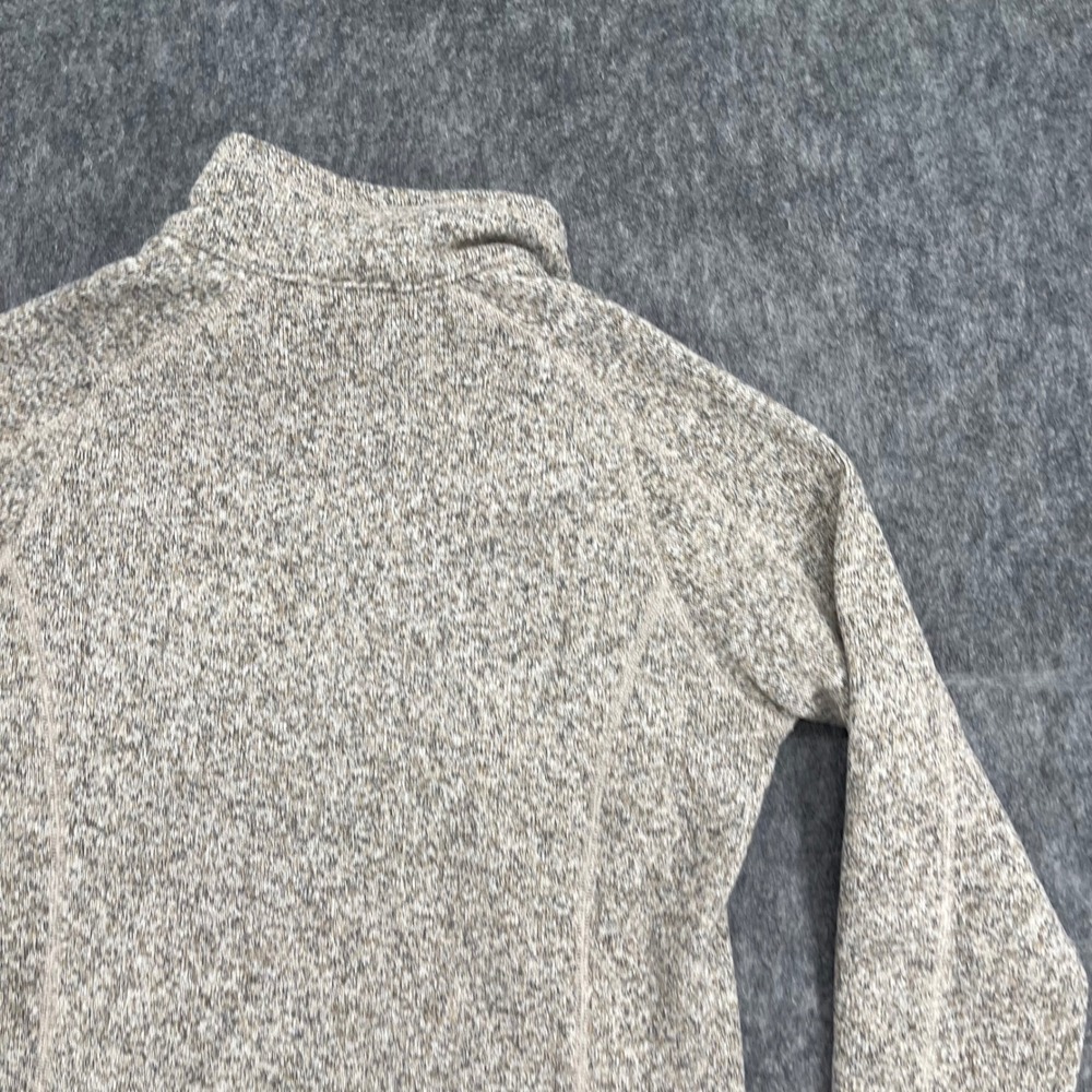 Patagonia Better Sweater Womens Medium 1/4 Zip Pullover Fleece Beige New - Picture 14 of 16